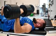 20 November 2023; Jamison Gibson-Park during a gym session on the Leinster Rugby 12 Counties Tour at the South East Technological University in Carlow. Photo by Harry Murphy/Sportsfile