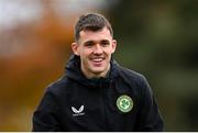 20 November 2023; Jason Knight during a Republic of Ireland training session at the FAI National Training Centre in Abbotstown, Dublin. Photo by Stephen McCarthy/Sportsfile