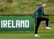20 November 2023; Evan Ferguson during a Republic of Ireland training session at the FAI National Training Centre in Abbotstown, Dublin. Photo by Stephen McCarthy/Sportsfile