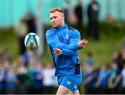 20 November 2023; Ciarán Frawley during a squad training session on the Leinster Rugby 12 Counties Tour at Kilkenny College in Kilkenny. Photo by Harry Murphy/Sportsfile