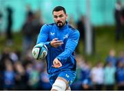 20 November 2023; Max Deegan during a squad training session on the Leinster Rugby 12 Counties Tour at Kilkenny College in Kilkenny. Photo by Harry Murphy/Sportsfile