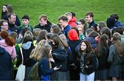 20 November 2023; Josh van der Flier signs autographs after a squad training session on the Leinster Rugby 12 Counties Tour at Kilkenny College in Kilkenny. Photo by Harry Murphy/Sportsfile