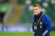 20 November 2023; Steven Davis of Northern Ireland before the UEFA EURO 2024 Qualifying Round Group H match between Northern Ireland and Denmark at the National Stadium at Windsor Park in Belfast. Photo by Ramsey Cardy/Sportsfile
