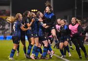 19 November 2023; Athlone Town players celebrate after Gillian Keenan scored their side's second goal during the Sports Direct FAI Women's Cup Final match between Athlone Town and Shelbourne at Tallaght Stadium in Dublin. Photo by Stephen McCarthy/Sportsfile