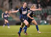 19 November 2023; Gillian Keenan of Athlone Town celebrates after scoring her side's second goal during the Sports Direct FAI Women's Cup Final match between Athlone Town and Shelbourne at Tallaght Stadium in Dublin. Photo by Stephen McCarthy/Sportsfile