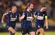 19 November 2023; Gillian Keenan of Athlone Town celebrates after scoring her side's second goal during the Sports Direct FAI Women's Cup Final match between Athlone Town and Shelbourne at Tallaght Stadium in Dublin. Photo by Stephen McCarthy/Sportsfile