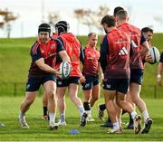 21 November 2023; Jeremy Loughman during a Munster rugby squad training session at University of Limerick in Limerick. Photo by Brendan Moran/Sportsfile