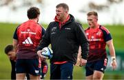 21 November 2023; Forwards coach Andi Kyriacou during a Munster rugby squad training session at University of Limerick in Limerick. Photo by Brendan Moran/Sportsfile