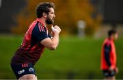 21 November 2023; Eoghan Clarke during a Munster rugby squad training session at University of Limerick in Limerick. Photo by Brendan Moran/Sportsfile