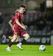 30 October 2023; Adam O'Halloran of Galway United during the EA SPORTS MU19 LOI Enda McGuill Cup match between Galway United and Shamrock Rovers at Eamon Deacy Park in Galway. Photo by Ben McShane/Sportsfile