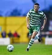 30 October 2023; Daniel Burgin of Shamrock Rovers during the EA SPORTS MU19 LOI Enda McGuill Cup match between Galway United and Shamrock Rovers at Eamon Deacy Park in Galway. Photo by Ben McShane/Sportsfile
