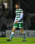 30 October 2023; Zayd Abada of Shamrock Rovers during the EA SPORTS MU19 LOI Enda McGuill Cup match between Galway United and Shamrock Rovers at Eamon Deacy Park in Galway. Photo by Ben McShane/Sportsfile