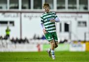 30 October 2023; Cian Curtis of Shamrock Rovers during the EA SPORTS MU19 LOI Enda McGuill Cup match between Galway United and Shamrock Rovers at Eamon Deacy Park in Galway. Photo by Ben McShane/Sportsfile