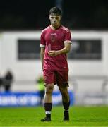 30 October 2023; Michael McCullagh of Galway United during the EA SPORTS MU19 LOI Enda McGuill Cup match between Galway United and Shamrock Rovers at Eamon Deacy Park in Galway. Photo by Ben McShane/Sportsfile