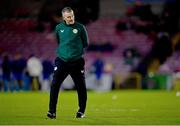 21 November 2023; Republic of Ireland manager Jim Crawford before the UEFA European Under-21 Championship Qualifier match between Republic of Ireland and Italy at Turners Cross in Cork. Photo by Eóin Noonan/Sportsfile