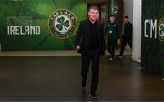 21 November 2023; Republic of Ireland manager Stephen Kenny before the international friendly match between Republic of Ireland and New Zealand at Aviva Stadium in Dublin. Photo by Stephen McCarthy/Sportsfile