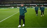 21 November 2023; Troy Parrott of Republic of Ireland before the international friendly match between Republic of Ireland and New Zealand at Aviva Stadium in Dublin. Photo by Stephen McCarthy/Sportsfile