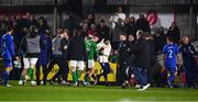 21 November 2023; A member of the Italy coaching staff tussles with Republic of Ireland players and staff after the UEFA European Under-21 Championship Qualifier match between Republic of Ireland and Italy at Turners Cross in Cork. Photo by Eóin Noonan/Sportsfile