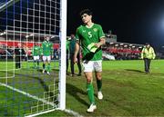 21 November 2023; Anselmo Garcia MacNulty of Republic of Ireland after the UEFA European Under-21 Championship Qualifier match between Republic of Ireland and Italy at Turners Cross in Cork. Photo by Eóin Noonan/Sportsfile