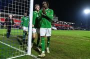 21 November 2023; Mohammed Lawal of Republic of Ireland after the UEFA European Under-21 Championship Qualifier match between Republic of Ireland and Italy at Turners Cross in Cork. Photo by Eóin Noonan/Sportsfile