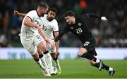 21 November 2023; Mikey Johnston of Republic of Ireland in action during the international friendly match between Republic of Ireland and New Zealand at Aviva Stadium in Dublin. Photo by Stephen McCarthy/Sportsfile