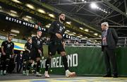 21 November 2023; Andrew Omobamidele of Republic of Ireland during the international friendly match between Republic of Ireland and New Zealand at Aviva Stadium in Dublin. Photo by Stephen McCarthy/Sportsfile