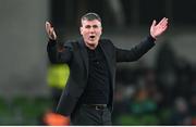 21 November 2023; Republic of Ireland manager Stephen Kenny during the international friendly match between Republic of Ireland and New Zealand at Aviva Stadium in Dublin. Photo by Stephen McCarthy/Sportsfile