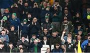 21 November 2023; Supporters applaud as James McClean of Republic of Ireland prepares to take a corner kick during the international friendly match between Republic of Ireland and New Zealand at Aviva Stadium in Dublin. Photo by Piaras Ó Mídheach/Sportsfile