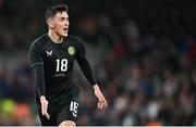 21 November 2023; Jamie McGrath of Republic of Ireland during the international friendly match between Republic of Ireland and New Zealand at Aviva Stadium in Dublin. Photo by Seb Daly/Sportsfile