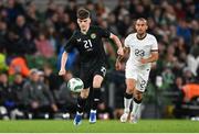 21 November 2023; Andrew Moran of Republic of Ireland during the international friendly match between Republic of Ireland and New Zealand at Aviva Stadium in Dublin. Photo by Seb Daly/Sportsfile
