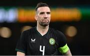 21 November 2023; Shane Duffy of Republic of Ireland after the international friendly match between Republic of Ireland and New Zealand at Aviva Stadium in Dublin. Photo by Stephen McCarthy/Sportsfile
