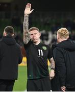 21 November 2023; James McClean of Republic of Ireland after the international friendly match between Republic of Ireland and New Zealand at Aviva Stadium in Dublin. Photo by Stephen McCarthy/Sportsfile