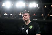 21 November 2023; Evan Ferguson of Republic of Ireland after the international friendly match between Republic of Ireland and New Zealand at Aviva Stadium in Dublin. Photo by Stephen McCarthy/Sportsfile