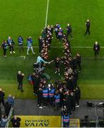 21 November 2023; James McClean of Republic of Ireland is given a guard of honour by team-mates after his final game in the international friendly match between Republic of Ireland and New Zealand at Aviva Stadium in Dublin. Photo by Ben McShane/Sportsfile