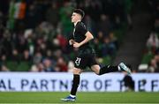 21 November 2023; Andrew Moran of Republic of Ireland during the international friendly match between Republic of Ireland and New Zealand at Aviva Stadium in Dublin. Photo by Piaras Ó Mídheach/Sportsfile