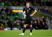 21 November 2023; Evan Ferguson of Republic of Ireland during the international friendly match between Republic of Ireland and New Zealand at the Aviva Stadium in Dublin. Photo by Seb Daly/Sportsfile