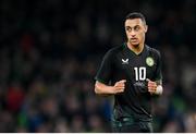 21 November 2023; Adam Idah of Republic of Ireland celebrates after scoring his side's first goal during the international friendly match between Republic of Ireland and New Zealand at the Aviva Stadium in Dublin. Photo by Seb Daly/Sportsfile