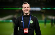 21 November 2023; FAI multimedia executive Matthew Turnbull before the international friendly match between Republic of Ireland and New Zealand at Aviva Stadium in Dublin. Photo by Stephen McCarthy/Sportsfile