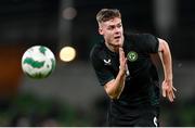 21 November 2023; Evan Ferguson of Republic of Ireland during the international friendly match between Republic of Ireland and New Zealand at Aviva Stadium in Dublin. Photo by Stephen McCarthy/Sportsfile