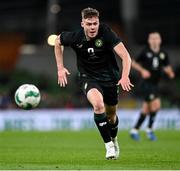 21 November 2023; Evan Ferguson of Republic of Ireland during the international friendly match between Republic of Ireland and New Zealand at Aviva Stadium in Dublin. Photo by Stephen McCarthy/Sportsfile