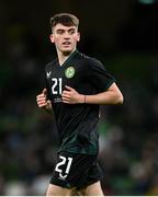 21 November 2023; Andrew Moran of Republic of Ireland during the international friendly match between Republic of Ireland and New Zealand at Aviva Stadium in Dublin. Photo by Stephen McCarthy/Sportsfile