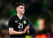 21 November 2023; Andrew Moran of Republic of Ireland after the international friendly match between Republic of Ireland and New Zealand at Aviva Stadium in Dublin. Photo by Piaras Ó Mídheach/Sportsfile