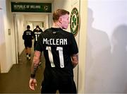 21 November 2023; James McClean of Republic of Ireland makes his way to the dressing room after the international friendly match between Republic of Ireland and New Zealand at Aviva Stadium in Dublin. Photo by Stephen McCarthy/Sportsfile