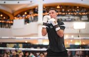 22 November 2023; Paddy Donovan during public workouts, held at Liffey Valley Shopping Centre in Clondalkin, Dublin, ahead of his WBA continental welterweight title fight with Danny Ball, on November 25th at 3Arena in Dublin. Photo by Stephen McCarthy/Sportsfile