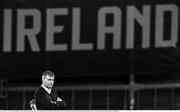 22 March 2023; (EDITOR'S NOTE; Image has been converted to black & white) Republic of Ireland manager Stephen Kenny before the international friendly match between Republic of Ireland and Latvia at Aviva Stadium in Dublin. Photo by Brendan Moran/Sportsfile