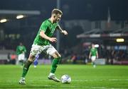 21 November 2023; Sam Curtis of Republic of Ireland during the UEFA European Under-21 Championship Qualifier match between Republic of Ireland and Italy at Turners Cross in Cork. Photo by Eóin Noonan/Sportsfile