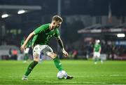 21 November 2023; Sam Curtis of Republic of Ireland during the UEFA European Under-21 Championship Qualifier match between Republic of Ireland and Italy at Turners Cross in Cork. Photo by Eóin Noonan/Sportsfile