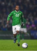 21 November 2023; Aidomo Emakhu of Republic of Ireland  during the UEFA European Under-21 Championship Qualifier match between Republic of Ireland and Italy at Turners Cross in Cork. Photo by Eóin Noonan/Sportsfile