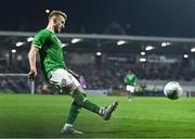 21 November 2023; Sam Curtis of Republic of Ireland during the UEFA European Under-21 Championship Qualifier match between Republic of Ireland and Italy at Turners Cross in Cork. Photo by Eóin Noonan/Sportsfile