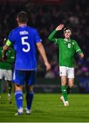 21 November 2023; Matthew Healy of Republic of Ireland during the UEFA European Under-21 Championship Qualifier match between Republic of Ireland and Italy at Turners Cross in Cork. Photo by Eóin Noonan/Sportsfile